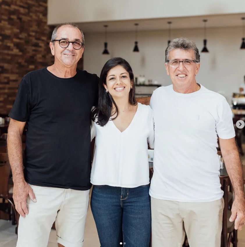 Fundadores do Restaurante Santa Fé — Ana Paula, Paulo Lui e José Roberto